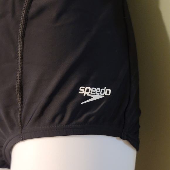 Speedo Powerflex black cross back swimsuit - Picture 4 of 11